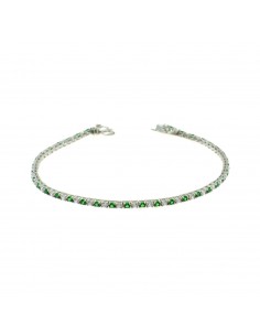 Tennis bracelet with white...