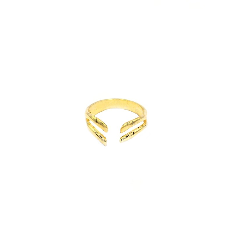 Adjustable ring with yellow gold...