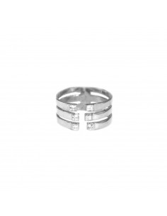 Adjustable band ring three...