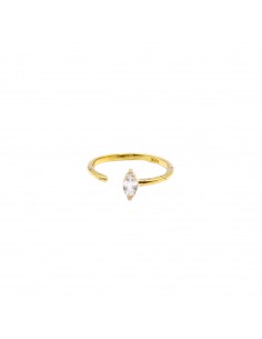 Adjustable ring with yellow...