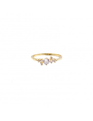 Solitaire ring with white side...