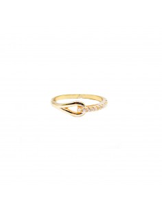 Half-zirconia ring with...