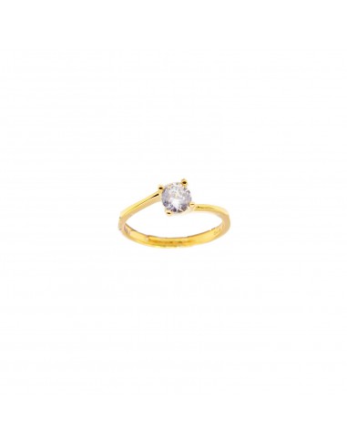 Solitaire adjustable ring with 5 mm...