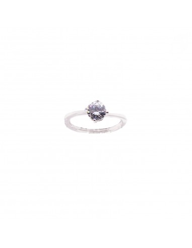 Solitaire adjustable ring with 6 mm...