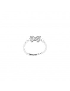 Adjustable ring with white...