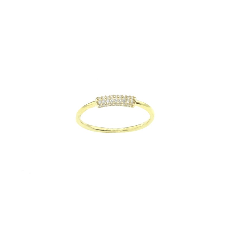 Wire ring with yellow gold plated...