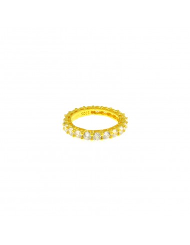 Eternity ring with white zircons of ø...