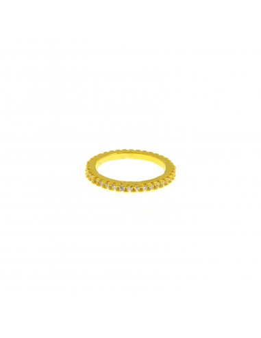 Eternity ring with white zircons ø...