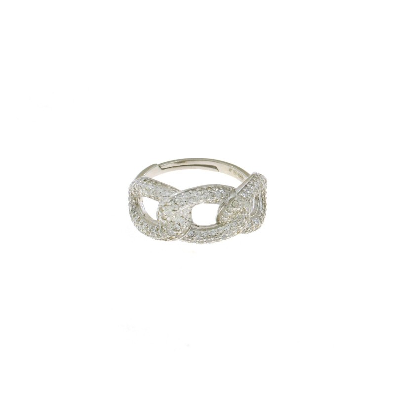 Adjustable ring with central rigid...