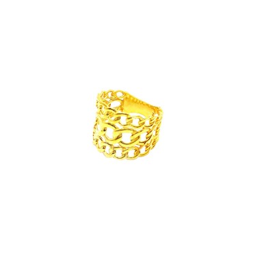 Band ring with 3 strands of...