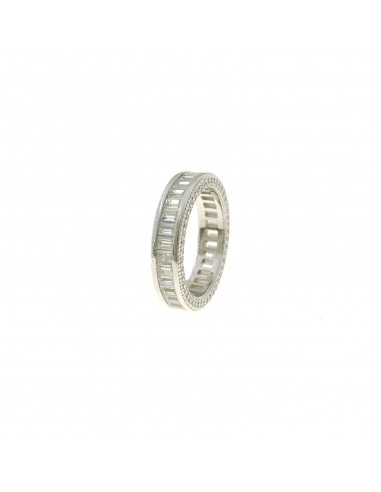 Eternity ring with white baguettes...