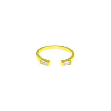 Adjustable ring with white...