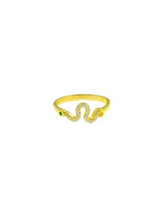 Ring with central snake...