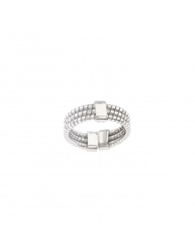 Adjustable band ring with three...