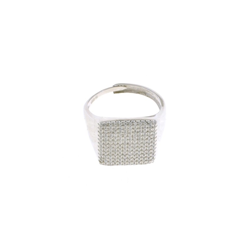 Adjustable square shield ring with...