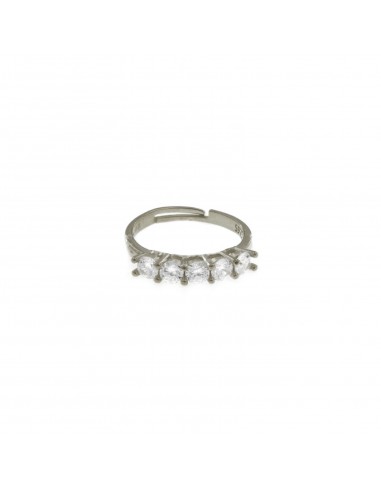 Adjustable ring with 5 3.5 mm white...