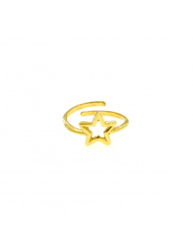 Adjustable ring with central star...