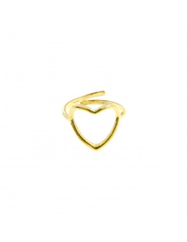 Yellow gold plated adjustable ring...