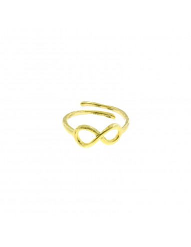 Yellow gold plated adjustable ring...