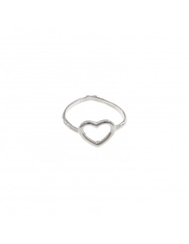 Adjustable ring with wire heart 11x9...