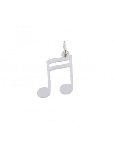 White gold plated musical note plate...