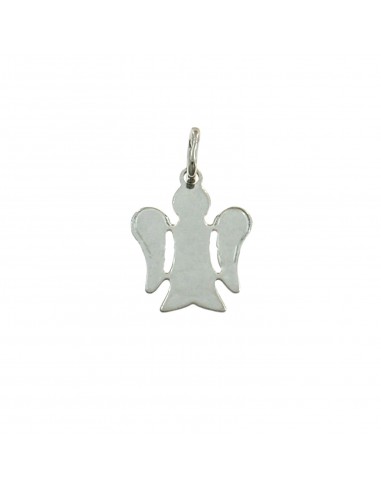 White gold plated angel with engraved...