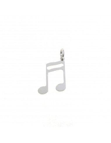 White gold plated musical note...