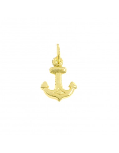 Pendant paired anchor yellow gold...