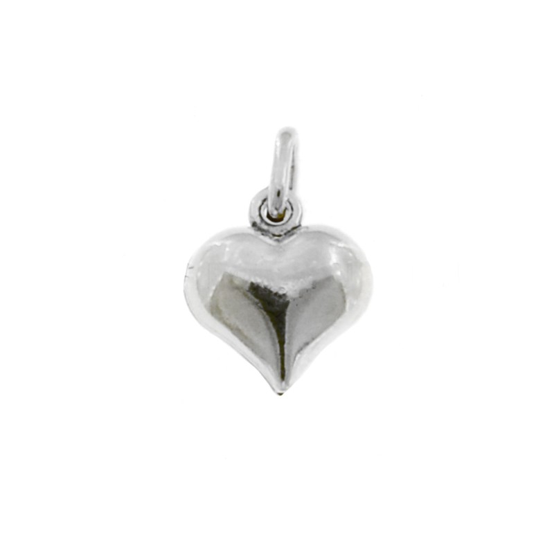 Coupled heart pendant in 925 silver