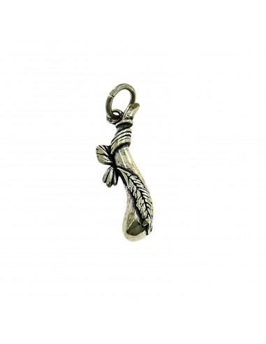 Ace of sticks pendant in 925 silver...