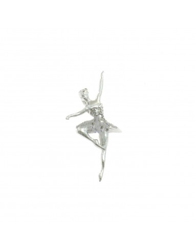 Ballerina pendant with white zircon...