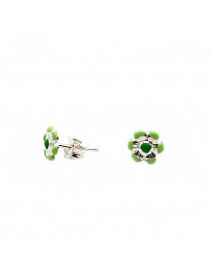 White gold plated green...