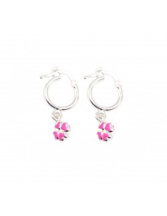 Tubular hoop earrings with...