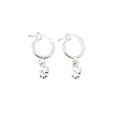 Tubular hoop earrings with...