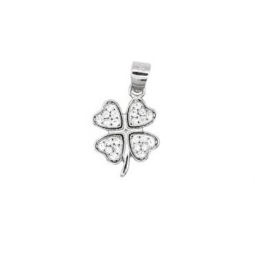 Pave four-leaf clover...