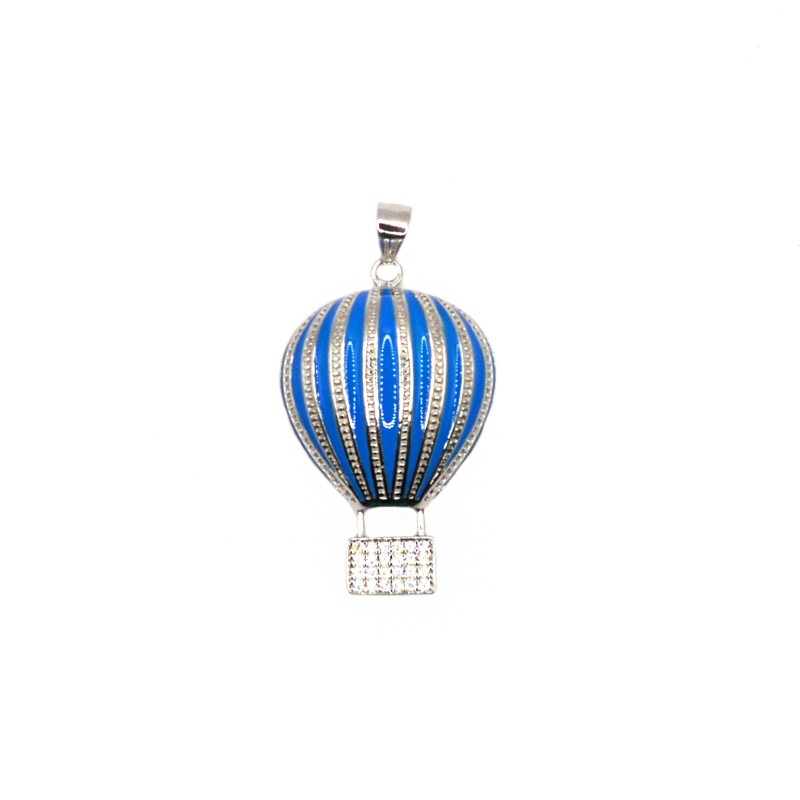 Hot air balloon pendant with base of...