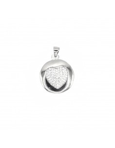 Round photo pendant with...