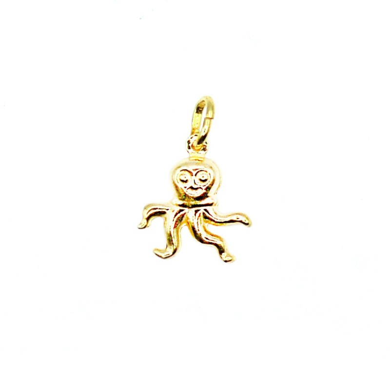 Yellow gold plated coupled octopus...