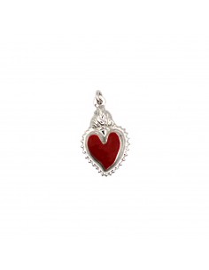 Paired sacred heart pendant...