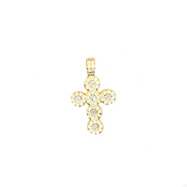 Yellow gold plated cross...