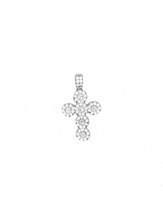 White gold plated cross...