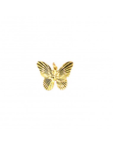 Yellow gold plated butterfly pendant...