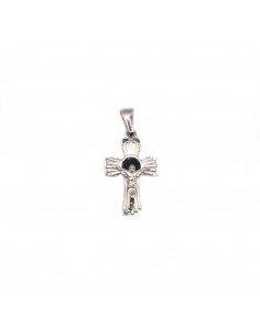 Satin cross pendant,...