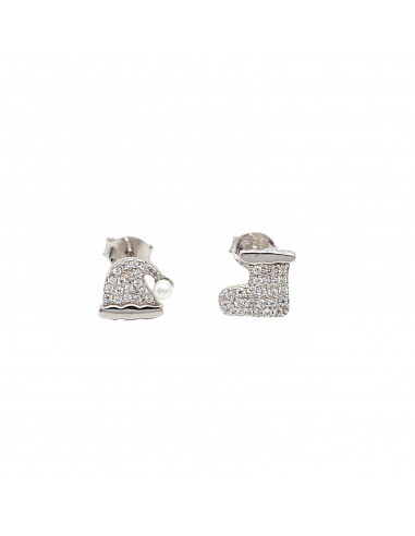 Christmas hat stud earrings with...