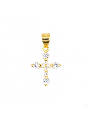 Yellow gold plated white zirconia...