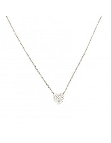 White gold plated heart-shaped...