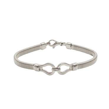 Semi-rigid bracelet with...