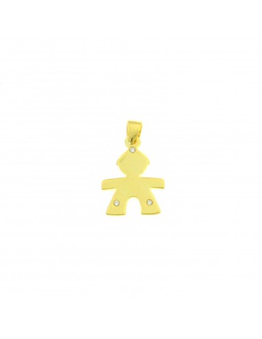 Yellow gold plated baby boy pendant...