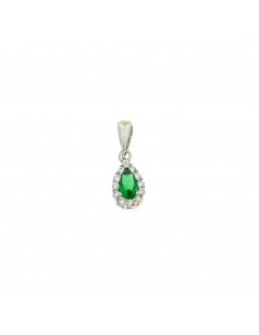 Green drop zircon pendant...