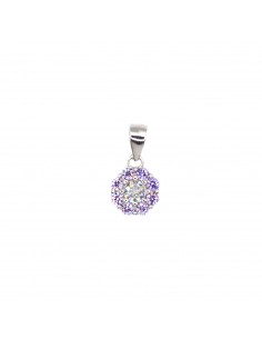 Flower pendant with lilac...